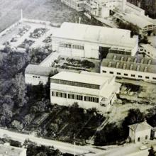 1970 - Capannone pre-assemblaggio - Vista dall'alto