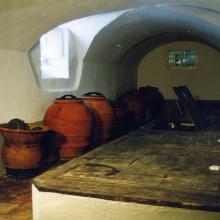 Coppaio - coppi per olio e antiche vasche per olio del '700 foderate in lavagna descritto da George Christoph Martini