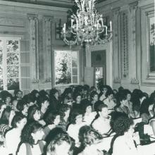 Interni Villa Sardi durante incontro studenti